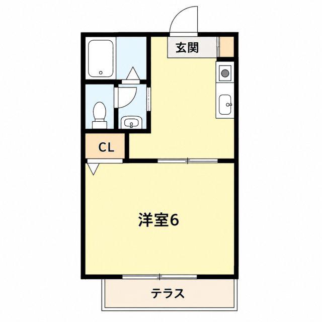メゾン加島(1K/1階)の間取り写真