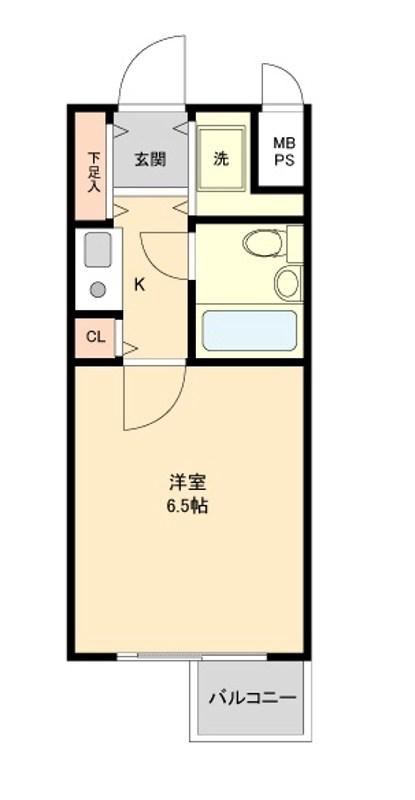 ライオンズマンション亀有第2(1K/3階)の間取り写真