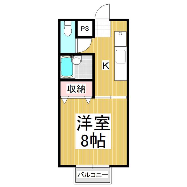高田ユニバース(1K/1階)の間取り写真
