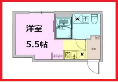 ジャガ五反野(ワンルーム/2階)の間取り写真