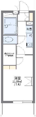 レオパレスMAMI(1K/3階)の間取り写真