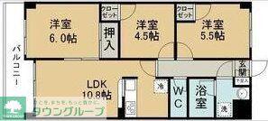 シェ・ブランシュ(3LDK/3階)の間取り写真