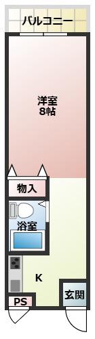 サンコーマンション(1K/2階)の間取り写真