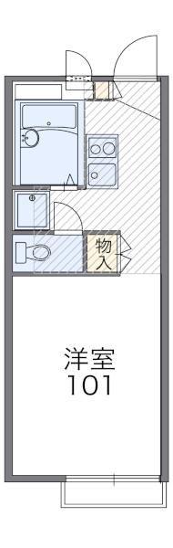 レオパレスNOGAMI(1K/1階)の間取り写真