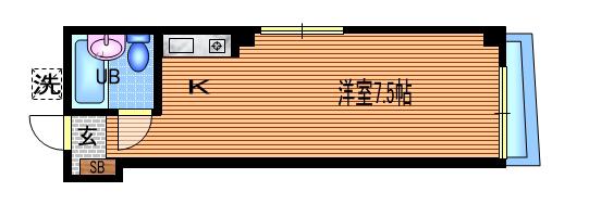 井上ビル(ワンルーム/3階)の間取り写真