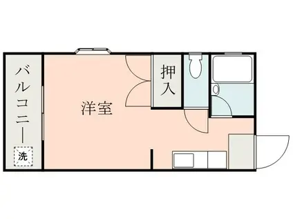 シャンボールマエダ(ワンルーム/2階)の間取り写真