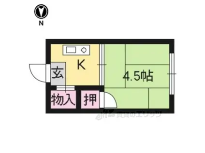 丹羽パンション(1K/3階)の間取り写真