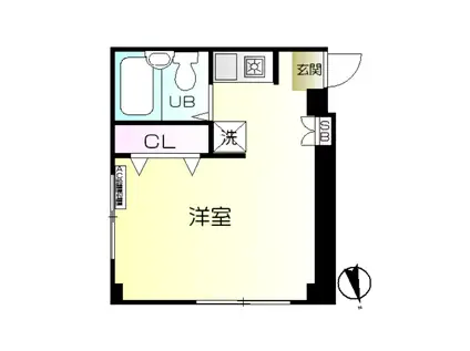 サンコート清水ヶ丘(ワンルーム/3階)の間取り写真