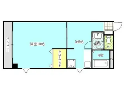 グレースアネックス(1DK/2階)の間取り写真