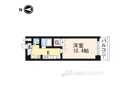 アートプラザ・ミー(1K/6階)の間取り写真