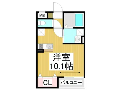 上千歳町共同(ワンルーム/3階)の間取り写真