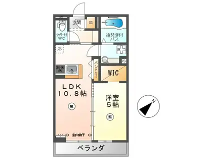 LUMIERE(1LDK/3階)の間取り写真