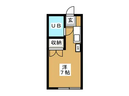 第5松嶋マンション(ワンルーム/2階)の間取り写真