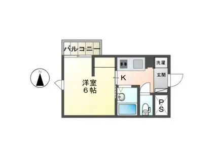 ネオレジデンス(1K/3階)の間取り写真