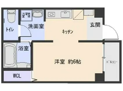 トラストアビコ(1K/1階)の間取り写真