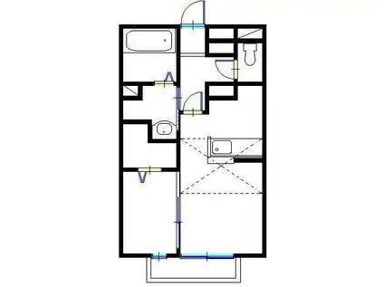 アーバンプラザ(1LDK/1階)の間取り写真