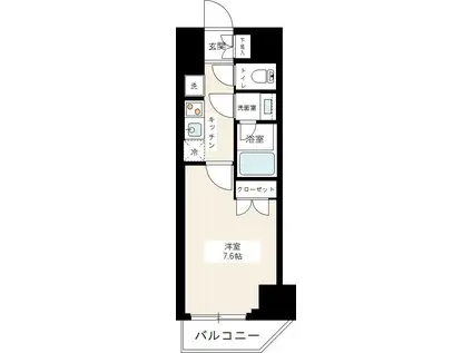 AZEST中野新橋(1K/12階)の間取り写真