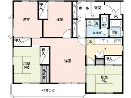 メゾン・ド・ルミエール(4LDK/3階)の間取り写真