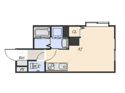 宇宿3丁目ビル(ワンルーム/1階)の間取り写真