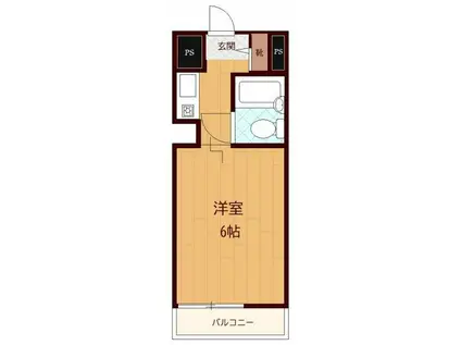 スカイガーデン(ワンルーム/7階)の間取り写真