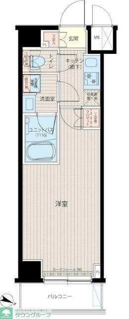 ルーブル中板橋六番館(1K/5階)の間取り写真