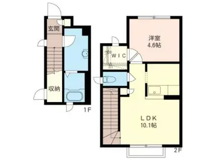 メゾンTK(1LDK/2階)の間取り写真