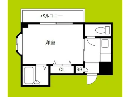 アルデール都島(1K/3階)の間取り写真