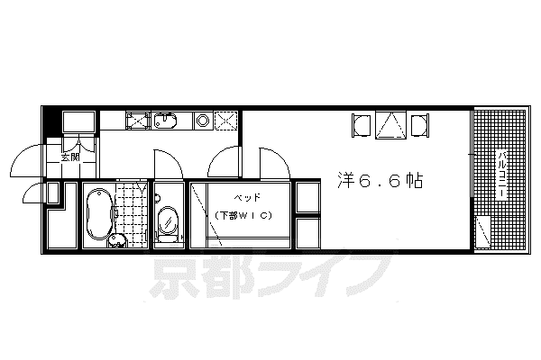 レオパレス前田(1K/3階)の間取り写真