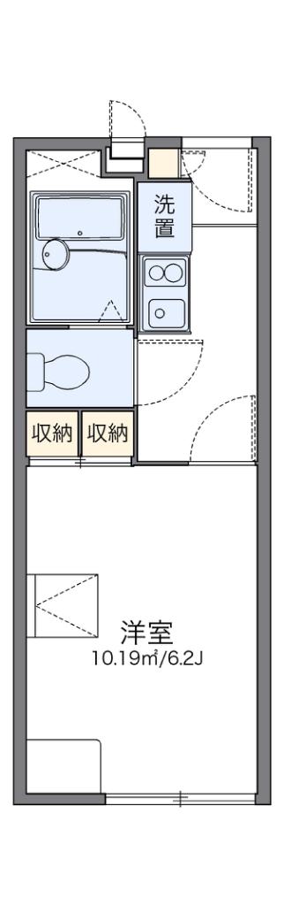レオパレスメルツェ(1K/1階)の間取り写真