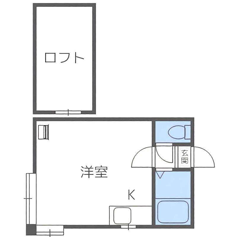 セレスト(ワンルーム/3階)の間取り写真