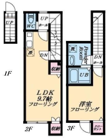 マイレジデンス鷺宮(1LDK/2階)の間取り写真