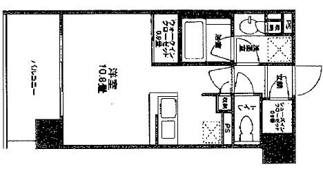 クローバー神田紺屋町(ワンルーム/3階)の間取り写真