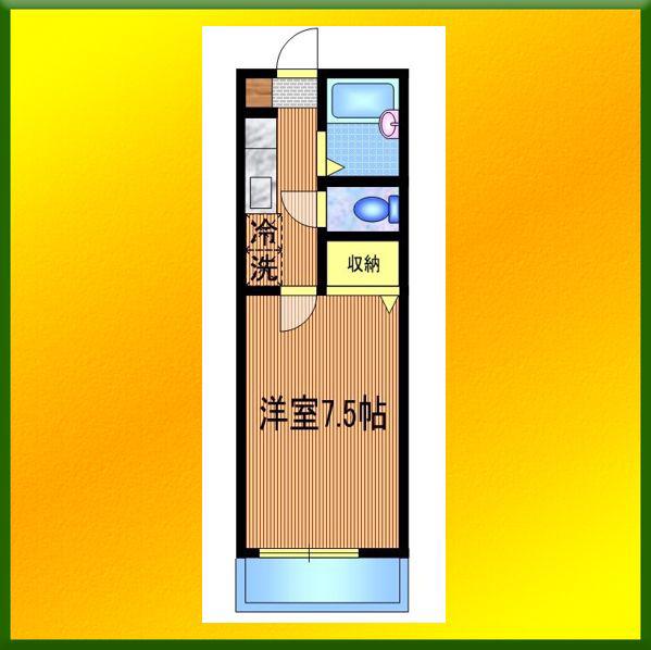 メゾンドプレステージ(1K/3階)の間取り写真