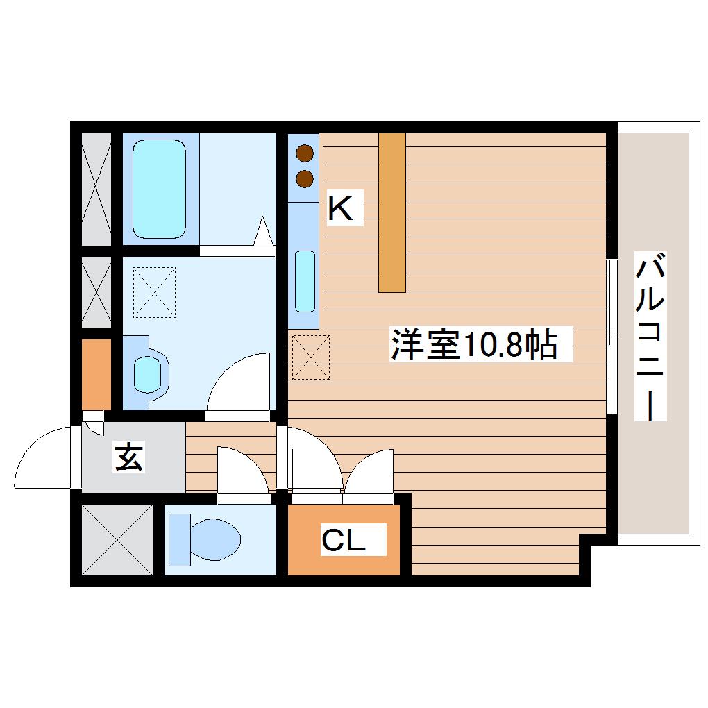 フォンテーヌ守口(ワンルーム/4階)の間取り写真
