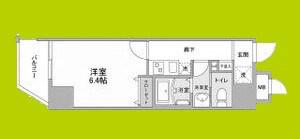 IBERIS COURT(1K/4階)の間取り写真