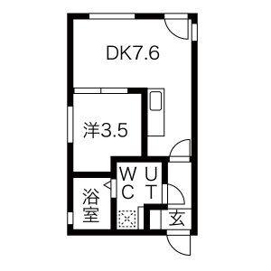 LEGIOIEささしまライブ駅3(1LDK/4階)の間取り写真