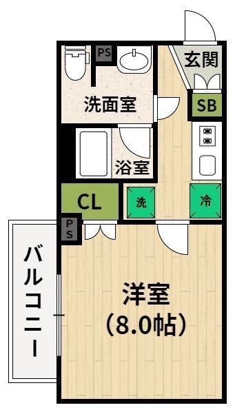 EMBELLIR中野鷺宮/アンベリール中野鷺ノ宮(1K/2階)の間取り写真