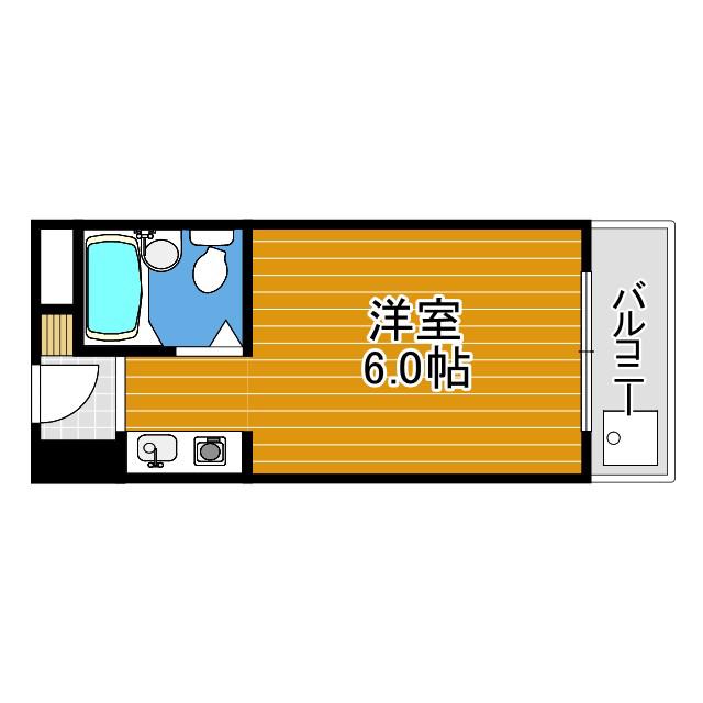ルミエール旭ヶ丘(1K/3階)の間取り写真