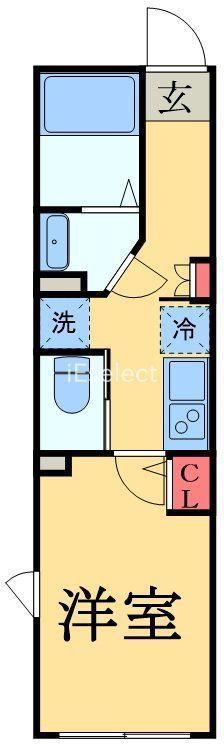 CIELO(1K/4階)の間取り写真