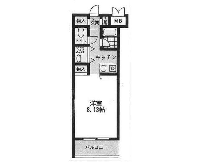 グリーンエミネンス(ワンルーム/3階)の間取り写真