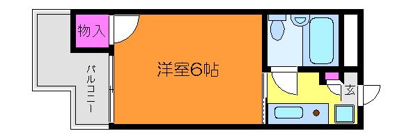 メゾン石川(1K/3階)の間取り写真