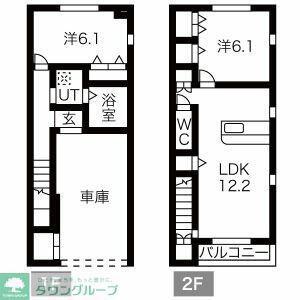 ノヴァンタノーベ(2LDK/1階)の間取り写真