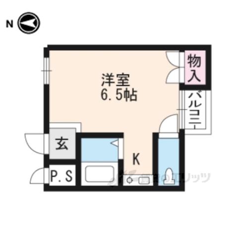 CASA神領(1K/4階)の間取り写真
