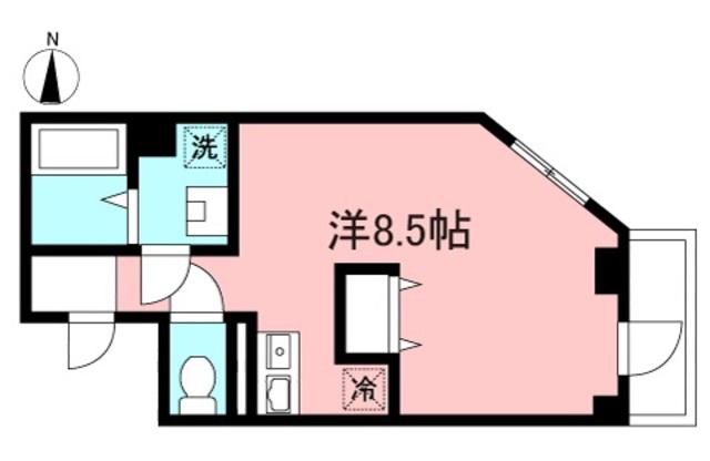 リベールエム二俣川(ワンルーム/4階)の間取り写真