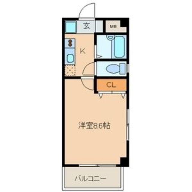 グランドハイツ21(1K/3階)の間取り写真