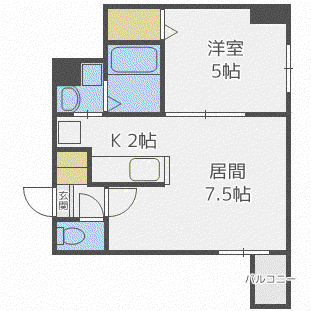 KレジデンスN23(1LDK/6階)の間取り写真