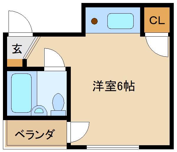 トモエビル(ワンルーム/3階)の間取り写真