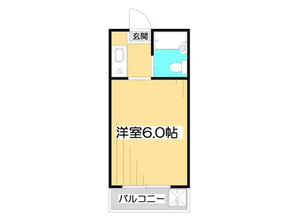 センチュリー三原(ワンルーム/2階)の間取り写真