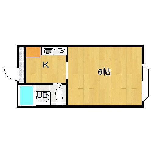シティコーポ西今川(1K/3階)の間取り写真