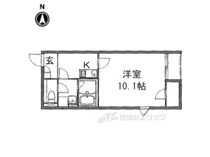 レオネクストプランドール(1K/2階)の間取り写真